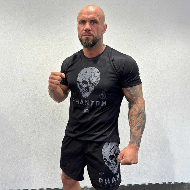 T-shirt d'entraînement Phantom Athletics EVO Skull – Noir