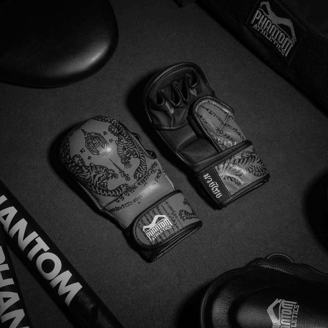 Gants de sparring MMA Phantom Athletics Muay Thai – Gris