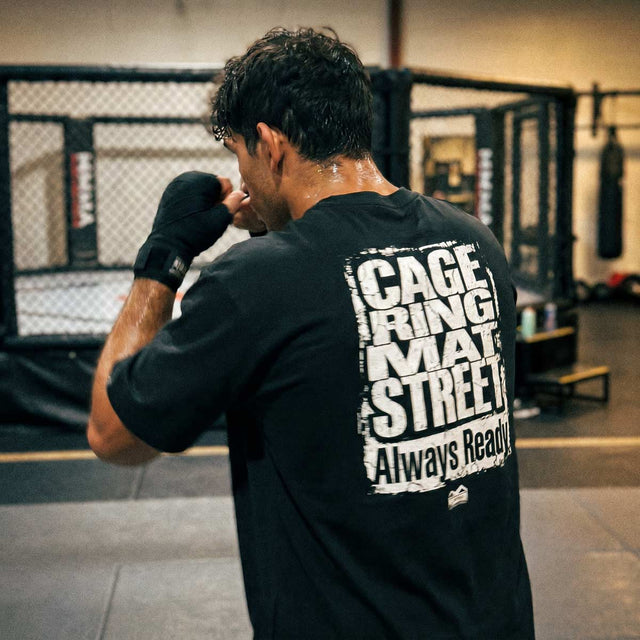 Phantom Athletics T-Shirt Cage Ring Mat Street – Black