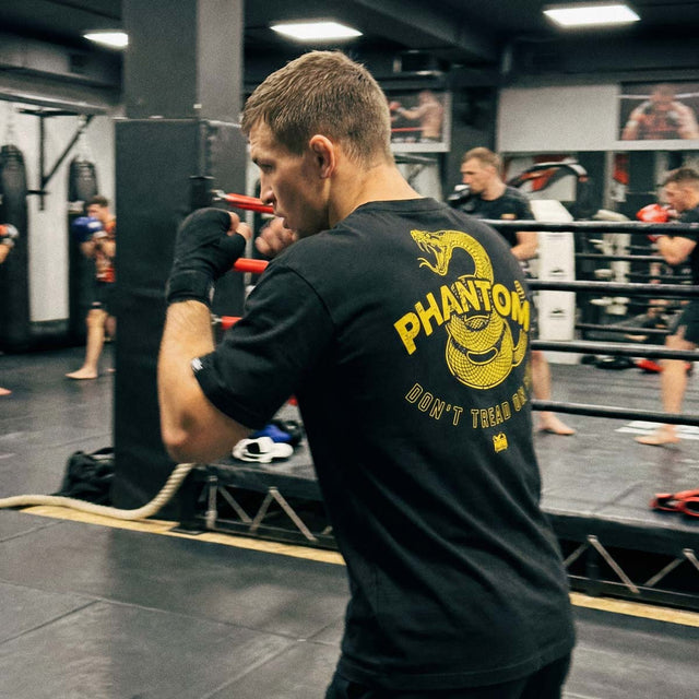 T-Shirt Phantom Athletics DON'T TREAD ON ME – Nero/Giallo