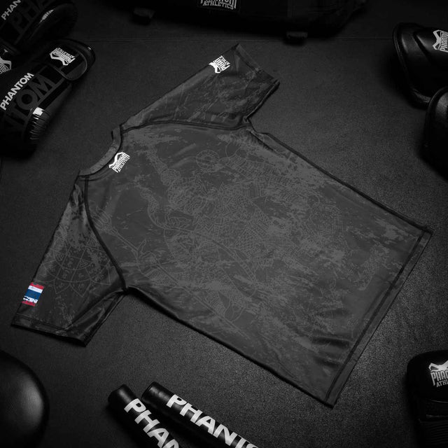 Rashguard Phantom Athletics Muay Thai – Noir/Gris