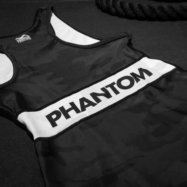 Débardeur de lutte Phantom Athletics Warfare – Noir/Camouflage d'hiver