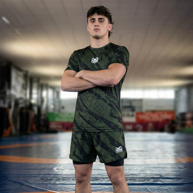 T-shirt d'entraînement Phantom Athletics EVO Camo Tiger – Vert