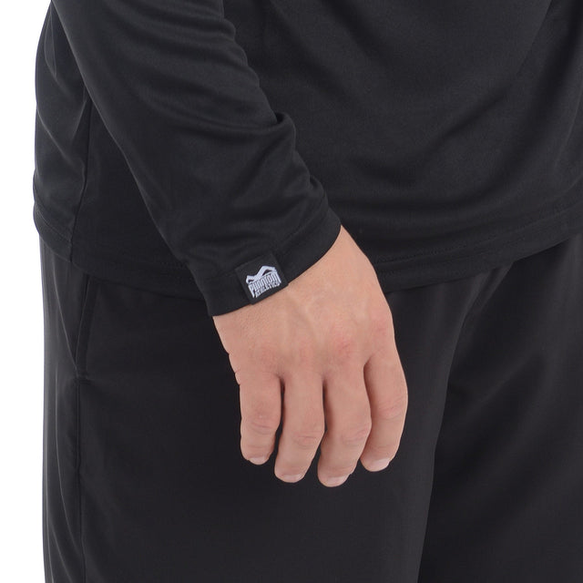Camiseta de entrenamiento Phantom Athletics Tactic-V Manga Larga – Negro
