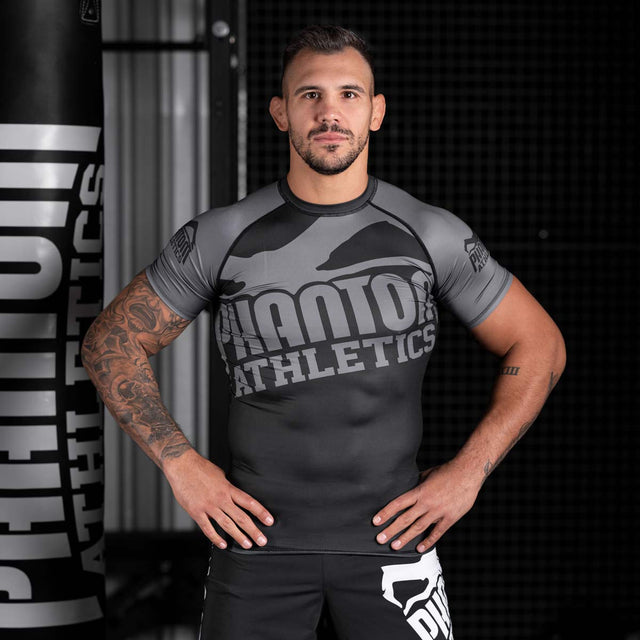 Rashguard Phantom Athletics Supporter – Noir/Gris