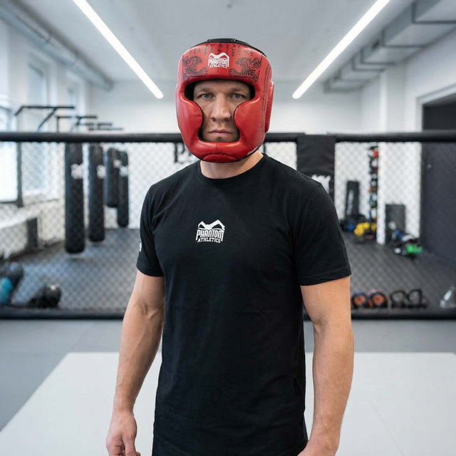 Casco Muay Thai Phantom Athletics – Rosso