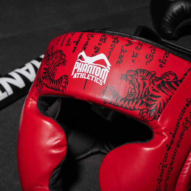 Casco Muay Thai Phantom Athletics – Rosso