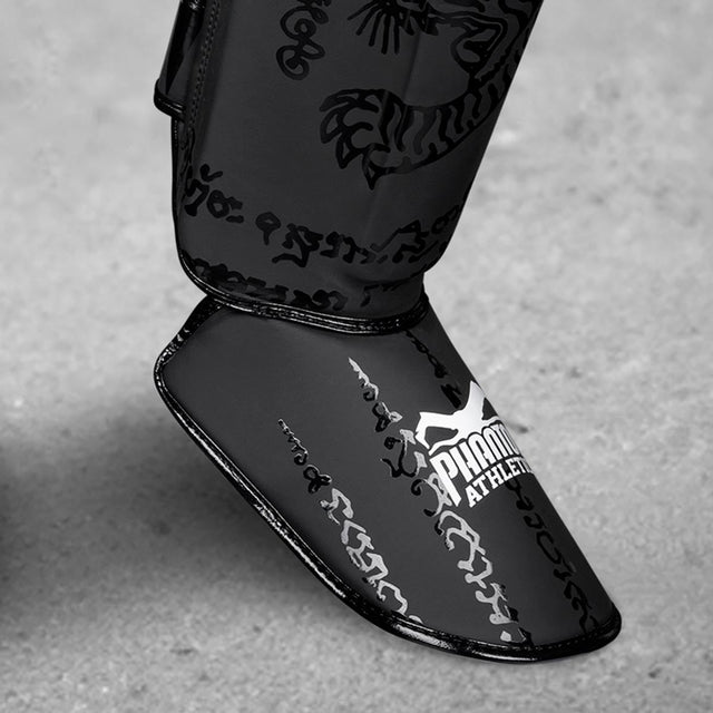Protège-tibias Phantom Athletics Muay Thai – Noir/Or