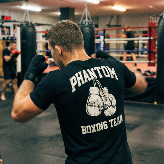 T-Shirt Phantom Athletics Boxing Team – Nero