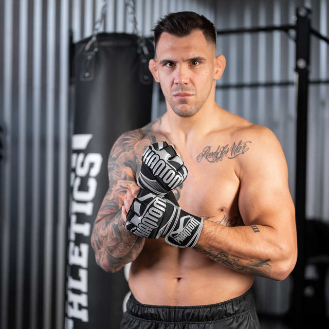 Bende da boxe Phantom Athletics Impact Neopreen Gel – Nero/Grigio