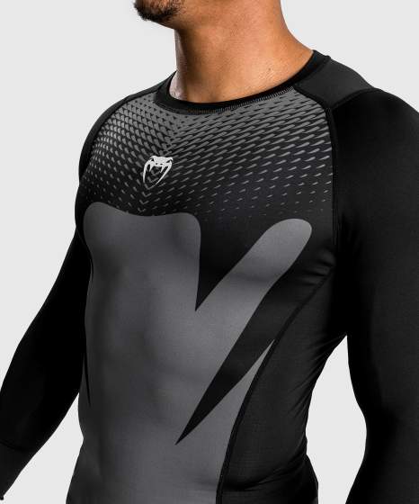 Rashguard à Manches Longues Venum Attack - Noir/Gris