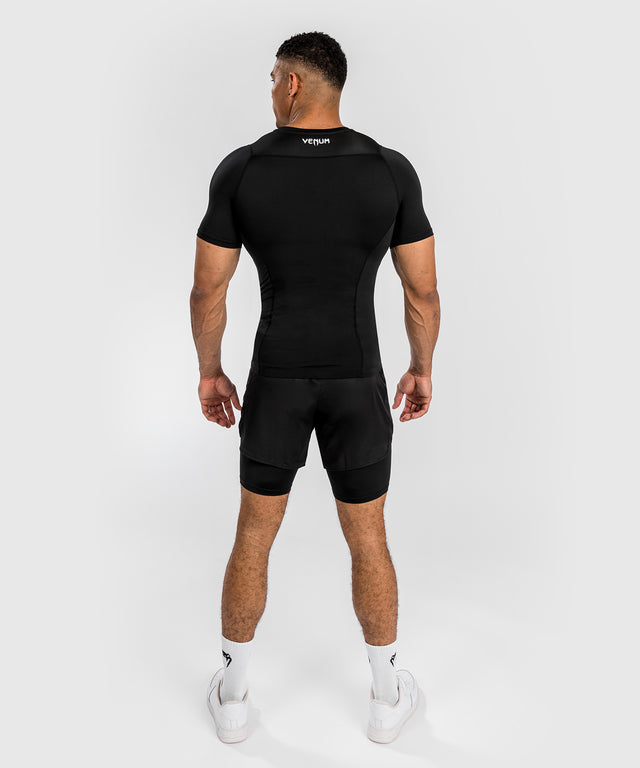 Rashguard Venum Attack – Manches courtes – Noir/Gris
