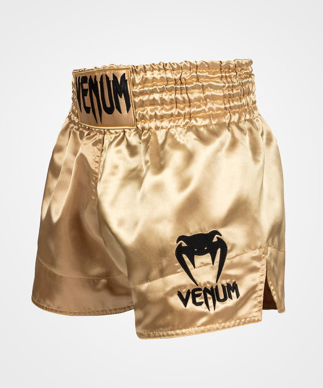Calções de kickboxing Venum Classic – Dourado/Preto