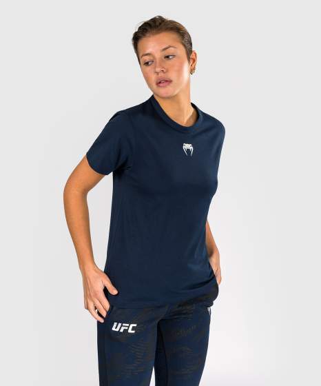 Camiseta Venum UFC Fusion Fight Week para mujer – Azul marino