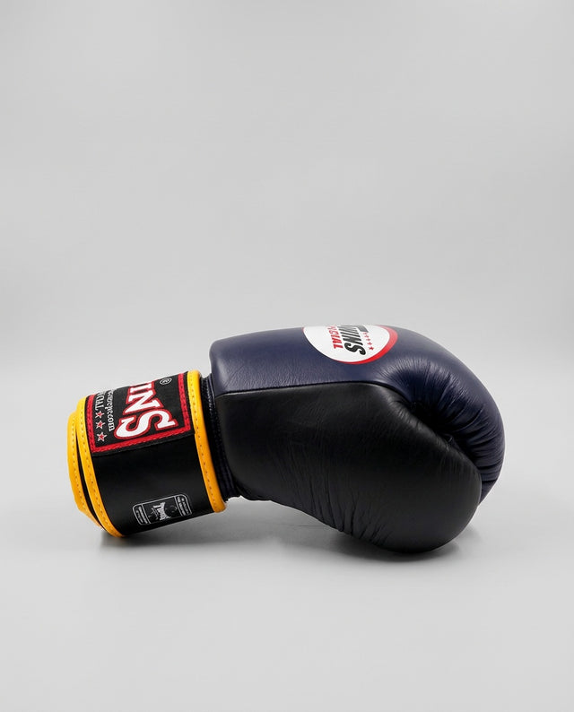 Gants de boxe Twins BGVL3 – Bleu marine/Noir/Jaune
