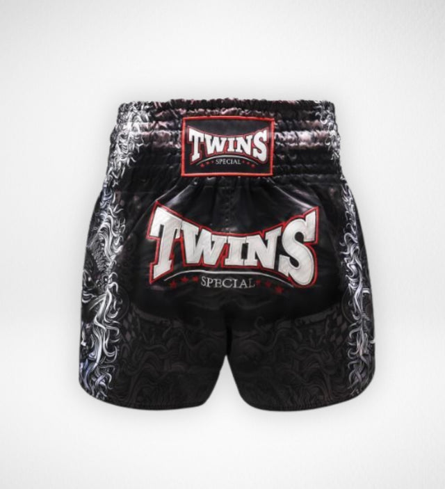 Pantalones de Muay Thai Twins TTBL Rangda – Negro/Gris