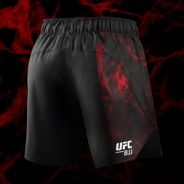 Pantaloncini da grappling Hayabusa x UFC BJJ – Nero/Rosso
