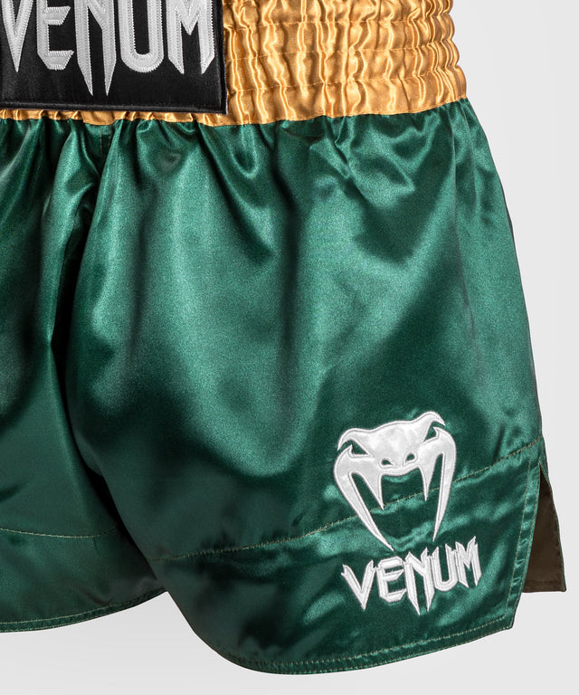 Pantalones de kickboxing Venum Classic 2.0 – Verde/Oro/Blanco