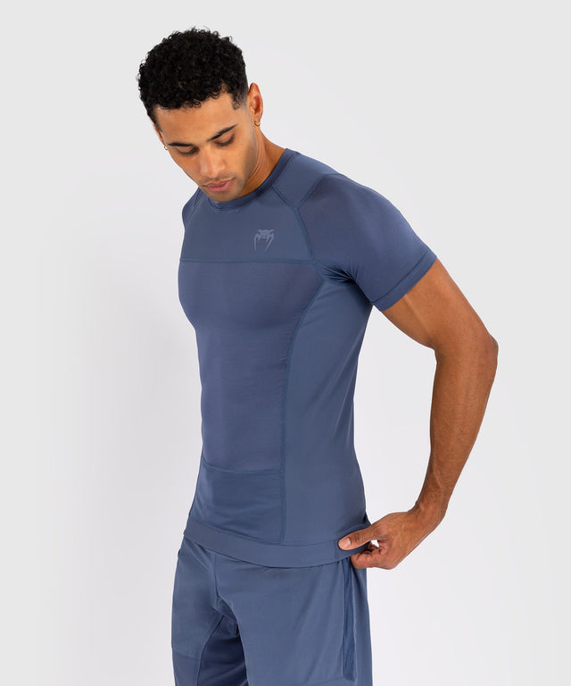 Rashguard Venum G-Fit Air manches courtes – Foggy Blue