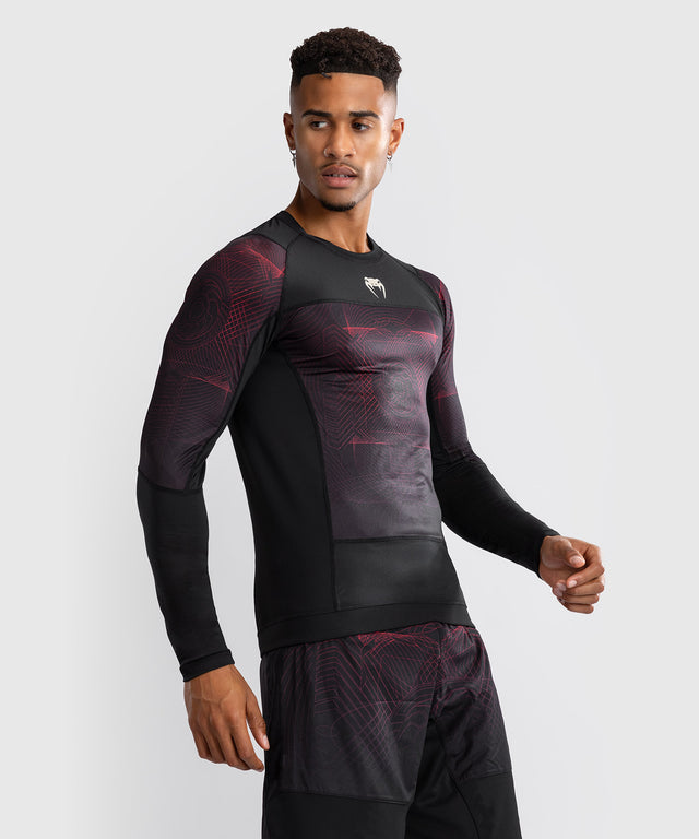 Rashguard Venum G-Fit Air Maniche Lunghe – Nero/Rosso