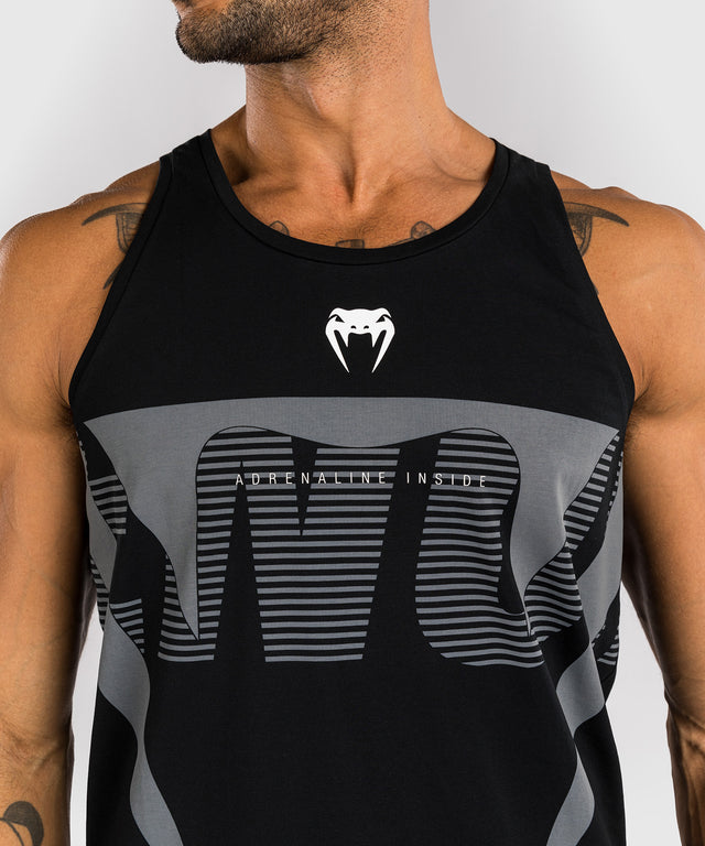 Tílko Venum Adrenaline – Černé/Stříbrná šedá