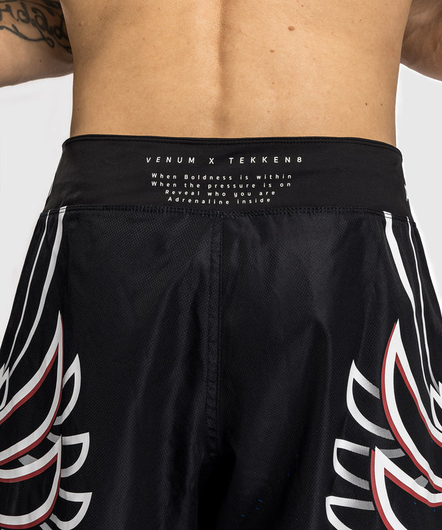 Shorts de MMA Venum x TEKKEN 8 – Jin Kazama – Bleu/Noir/Blanc