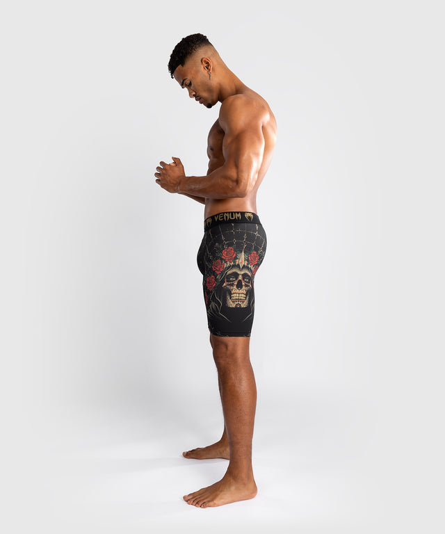 Shorts de compression Venum Santa Muerte 5.0 – Noir/Or