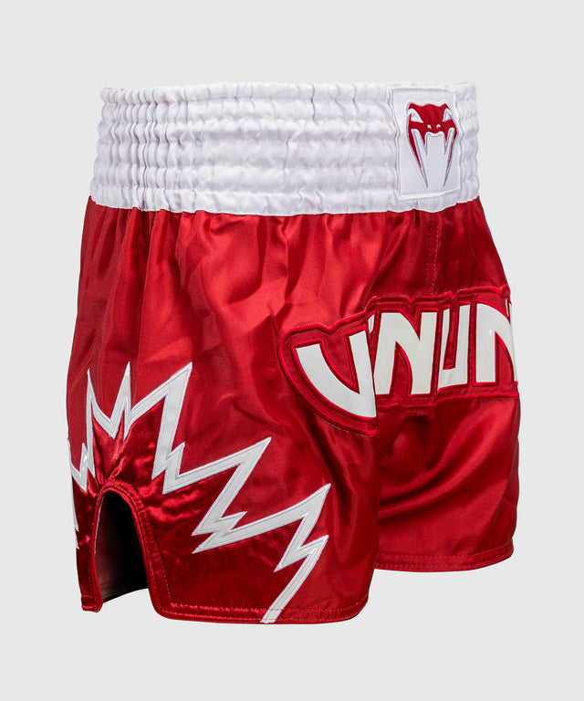 Kickboxerské trenky Venum Inferno – Červené/Bílé