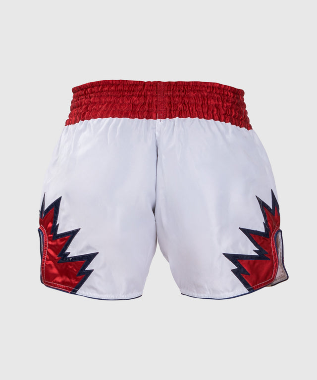 Pantaloncini Kickboxing Venum Inferno – Bianco/Rosso