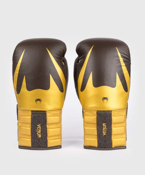 Guantes de boxeo Venum Reverso – Marrón oscuro/Oro