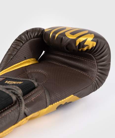 Guantes de boxeo Venum Reverso – Marrón oscuro/Oro