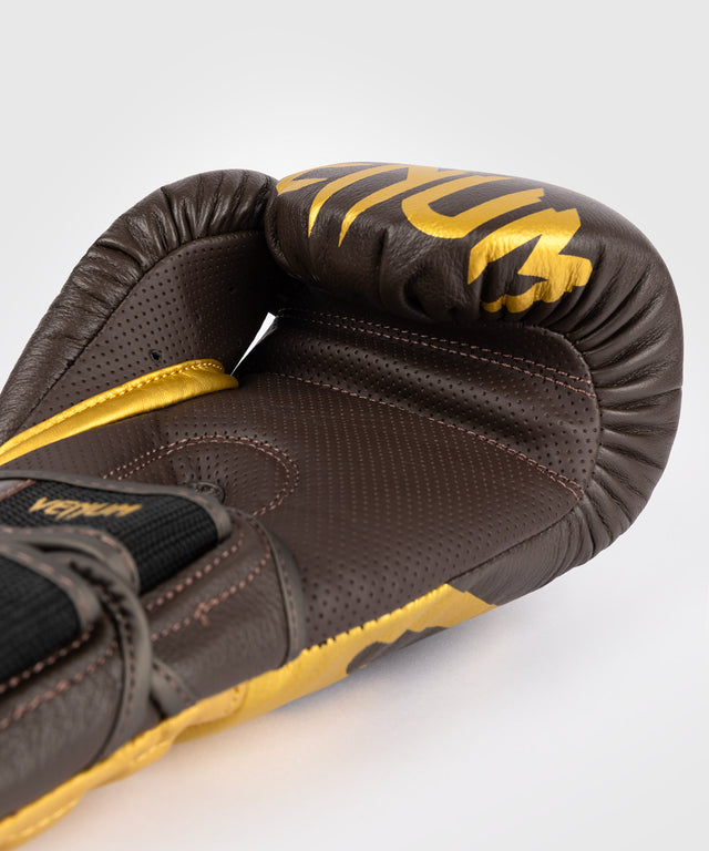 Venum Bokshandschoenen Reverso - Donkerbruin/Goud