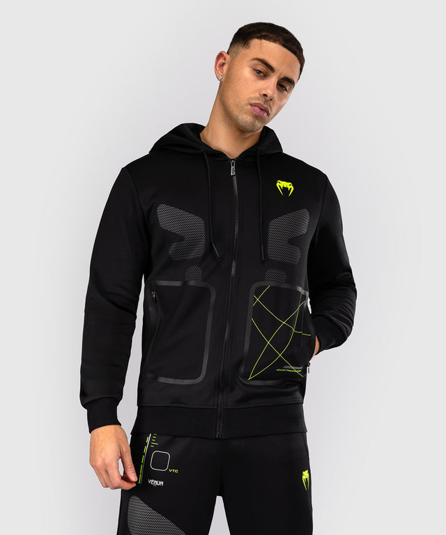 Venum Training Camp 4.0 Full-Zip Hoodie - Sort/Neon Grøn