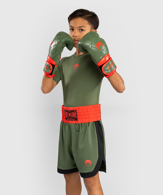 Venum Classic Boxhosen Kinder - Armeegreen/Orange