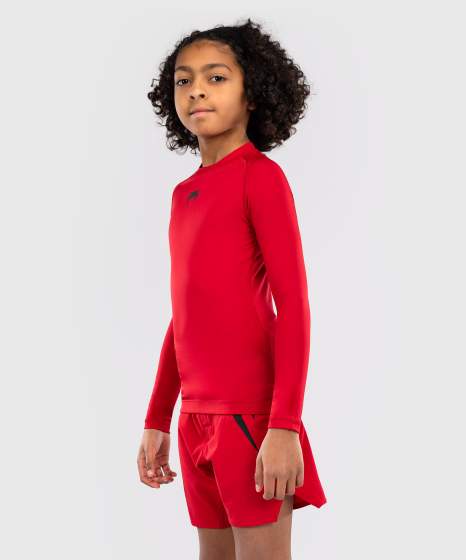 Rashguard Venum Contender Manga Larga Niños – Rojo