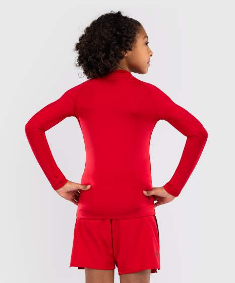 Rashguard Venum Contender Manga Larga Niños – Rojo