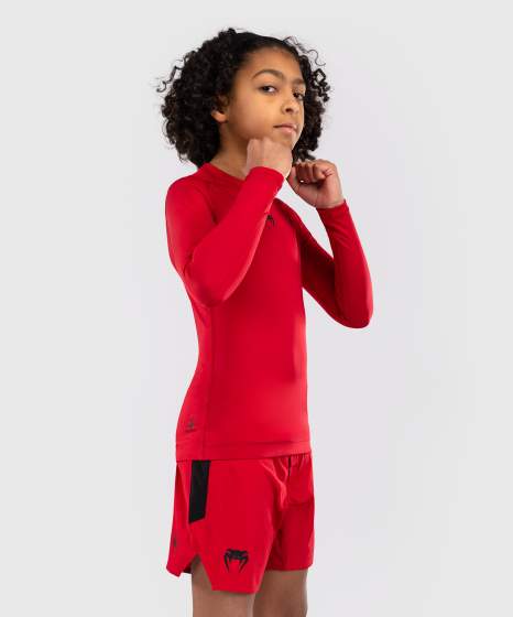 Rashguard Venum Contender Manga Larga Niños – Rojo