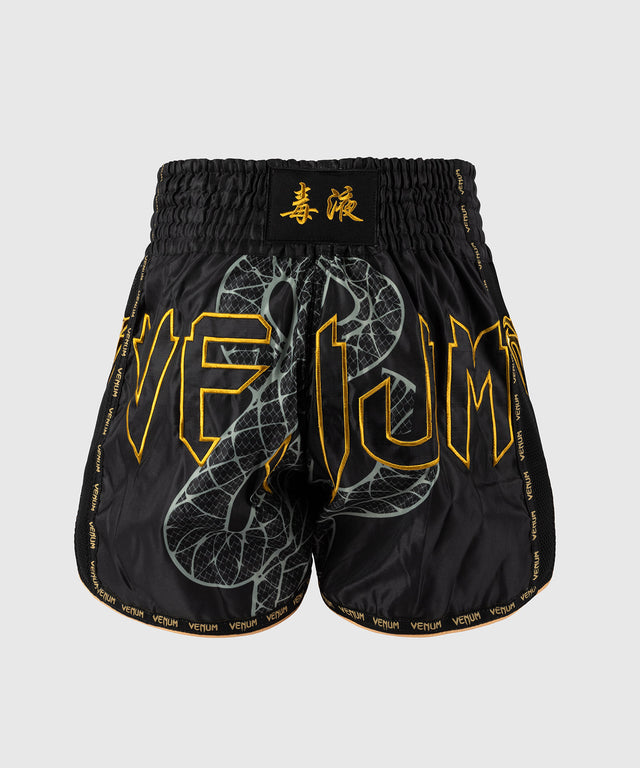 Shorts de Muay Thai Venum Serpenti – Noir