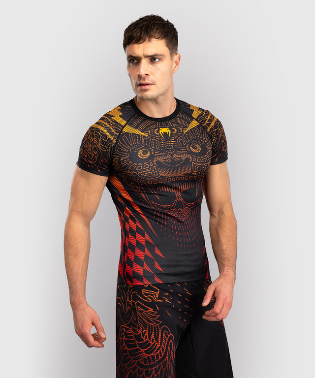 Rashguard Venum Quetzal Fury Maniche Corte – Nero/Rosso