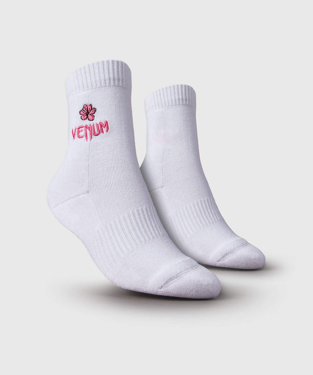 Venum Crew Sokken Vector Dames - Wit/Roze