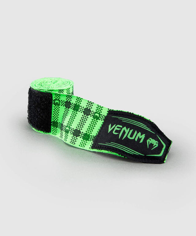 Vendas de boxeo Venum Tartan – Verde neón