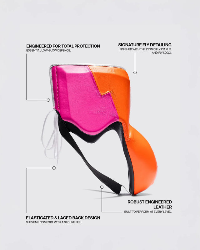 Coquille de boxe Fly Wraith X – Blanc/Rose/Orange