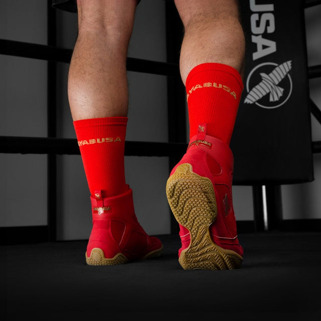 Hayabusa Pro Boxing Shoes - Red