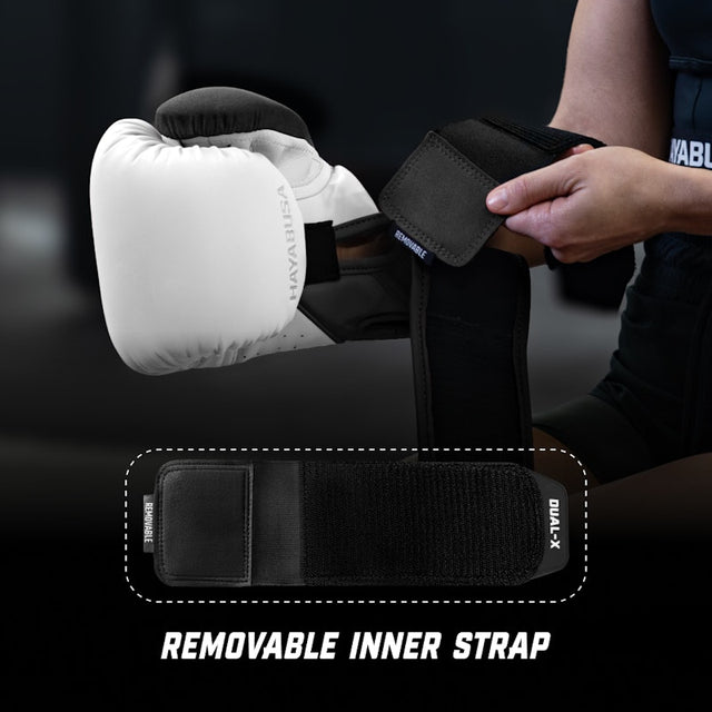 Guantes de boxeo Hayabusa T360 – Blanco/Negro