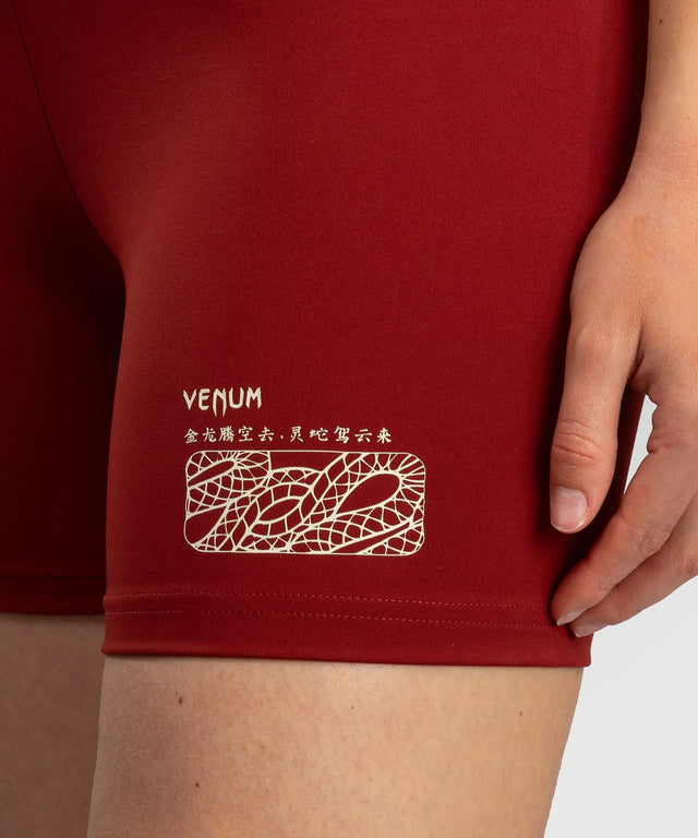 Venum Damen-Shorts Serpenti - Burgunderrot