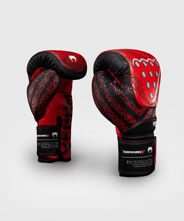 Guantes de boxeo Venum TEKKEN 8 Kazuya – Rojo/Negro – foto 2