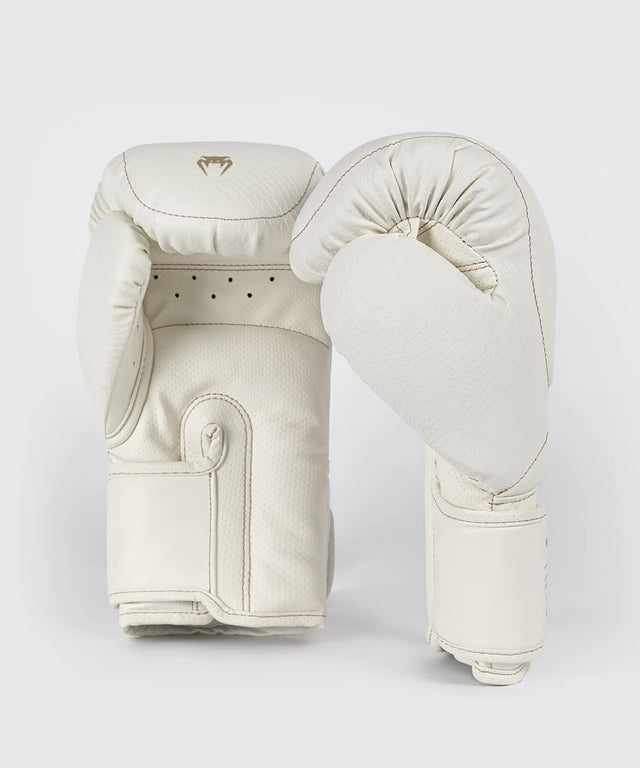 Guantes de boxeo Venum Impact Evo Scales – Blanco marfil