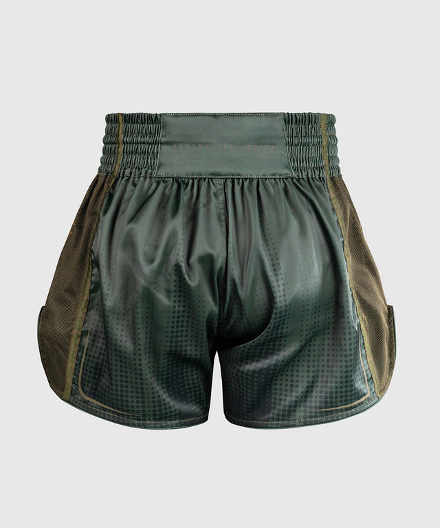Venum Muay-Thai-Shorts Stealth – Khaki/Dunkelgrün