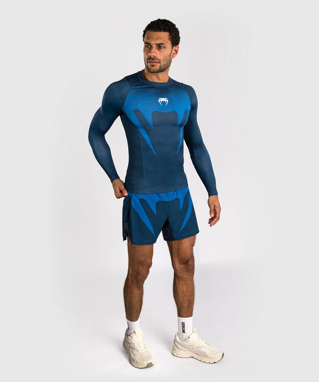 Venum No Gi Rashguard Lange Ärmel – Blau