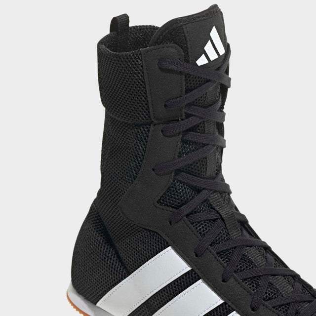 Chaussures de boxe Adidas Box Hog Classic – Noir/Blanc